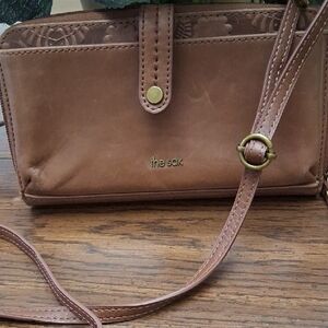 The Sak   Elegant Brown Leather crossbody